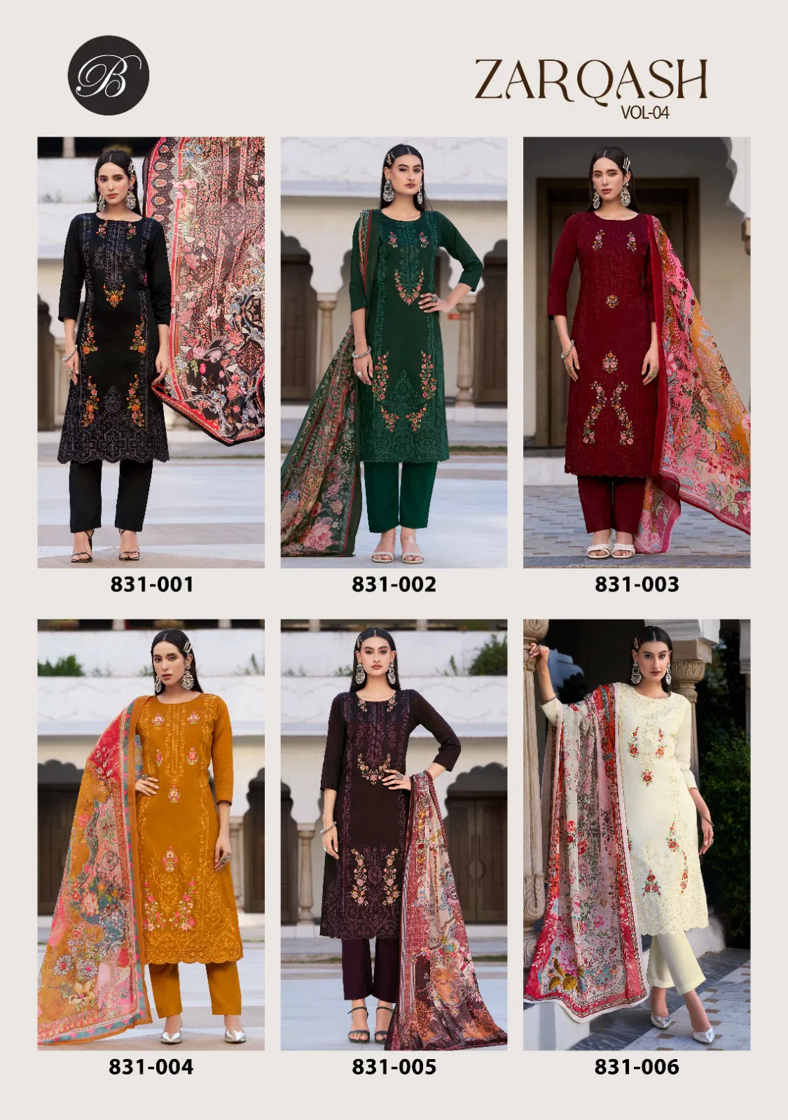 Zarqash Vol 4 By Belliza Jam Cotton Digital Printed Dress Material Online Wholesale

